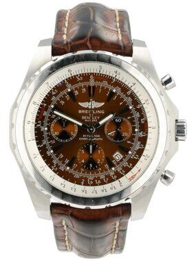 Breitling Bentley Brown Dial Stainless Steel 49mm Automatic Mens Watch A25363